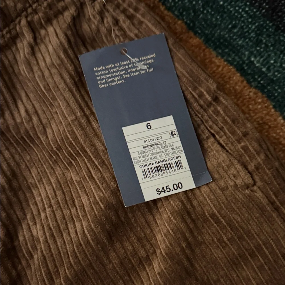 High Rise Corduroy Palazzo Pant - Size 6 - Picture 4 of 7